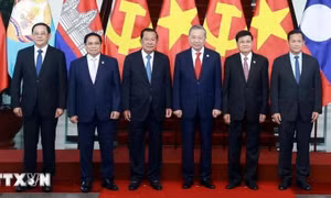 Tổng Bí thư Tô Lâm bàn phương hướng hợp tác với lãnh đạo Lào và Campuchia 