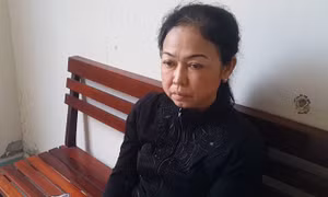 ​Bà Dương Thị Mỹ Trang tại cơ quan điều tra.