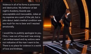 Will Smith công khai xin lỗi, hứa sẽ thay đổi sau cú tát "trời giáng" tại Oscar 2022