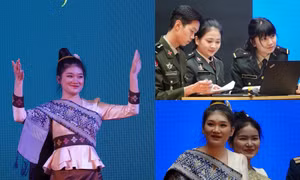 Ngắm các bóng hồng tài sắc ở Học viện Quân y 