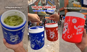 Giới trẻ tích cực săn đón "trà sữa thùng đá", thức uống vừa hợp vị vừa trendy