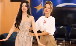 Á hậu Phương Nhi chuẩn bị đi thi Miss International 2023, một kiện hành lý gây tò mò