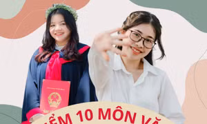 "In tư" 2 cô bạn đạt điểm 10 môn Ngữ văn kỳ thi Tốt nghiệp THPT Quốc gia 2022 