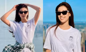 Hoa hậu Khánh Vân gầy đi trông thấy, diện trang phục và make-up đơn giản nhưng vẫn nổi bật