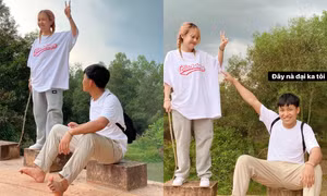 Cuối cùng Mũi trưởng Long cũng đăng ảnh chụp với Hậu Hoàng, gọi nữ YouTuber là "đại ka"