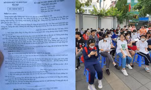Hà Nội: Đề thi môn Văn vào lớp 10 bàn về ý nghĩa của việc làm chủ cảm xúc bản thân