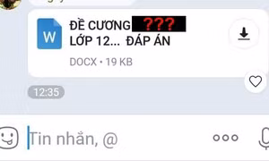 Học sinh lớp 12 "khoe" đề cương ôn tập, nhìn tên môn học nhiều người lại "bật ngửa"