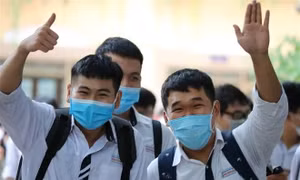 Thi vào lớp 10 ở Hà Nội: Thí sinh phải đeo khẩu trang làm bài trong phòng không điều hòa