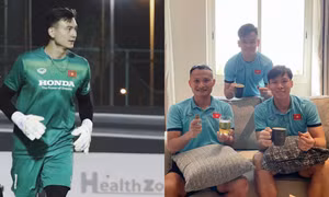 Tuyển Việt Nam tại Ả Rập Xê Út: Đặng Văn Lâm khoe body sau nửa năm ăn sushi, cá hồi ở Nhật