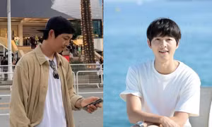 Song Joong Ki xuất hiện với trang phục giản dị đến bất ngờ khi dự LHP Cannes 2023