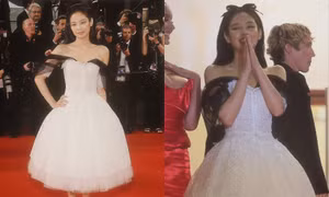 Jennie (BLACKPINK) như công chúa từ trang truyện bước ra thảm đỏ Cannes 2023