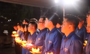 Tri ân các anh hùng liệt sỹ tại Khu di tích lịch sử Quốc gia Truông Bồn