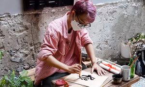 Những chàng trai cô gái 9x đam mê thư pháp