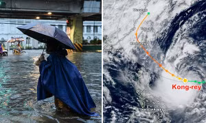 Bão Kong-rey có thể đạt cấp siêu bão, không loại trừ khả năng vào Biển Đông