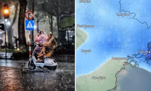 Không khí lạnh đã ảnh hưởng đến miền Bắc, dự báo Hà Nội sẽ có mưa rào và dông