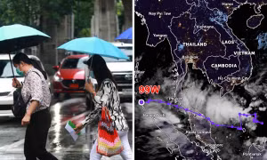 Áp thấp ở Biển Đông di chuyển khác dự báo: Đi hàng ngàn km sang Ấn Độ Dương