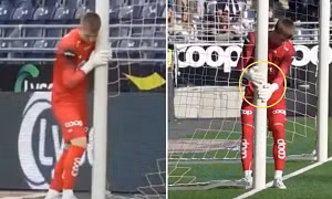 Na Uy: Thủ môn xê dịch cột gôn cho khung thành nhỏ hơn ngay trước trận đấu