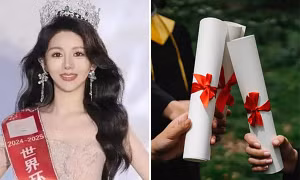 Một hoa hậu Trung Quốc bị phát hiện dùng bằng đại học giả, sửa cả bằng Thạc sĩ