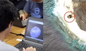 Xem Google Earth, một người thấy “vật thể lạ” trên hòn đảo xa xôi, tin đó là đĩa bay rơi