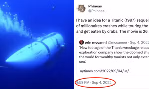 Bài đăng từ gần một năm trước đã "tiên tri" việc tàu Titan nổ, chính xác đến bất ngờ