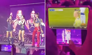 Màn hình điện thoại của một fan đi xem BLACKPINK ở Singapore khiến ai cũng bật cười