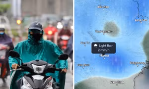 Miền Bắc sắp đón gió Đông Bắc cùng mưa to, Hà Nội có thể mưa từ chiều tối nay