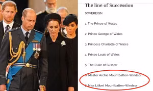 Hoàng gia Anh phản hồi về lý do con của Harry - Meghan chưa có tước hiệu Hoàng tử, Công chúa
