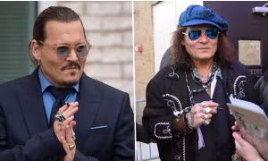 Sau khi có bạn gái mới thì Johnny Depp trông già hẳn đi, đến fan ruột cũng không nhận ra