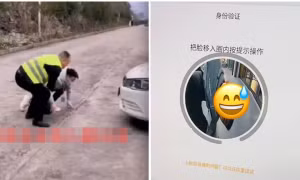 Chủ xe phải quỳ xuống cho xe ô tô nhận diện khuôn mặt mới mở được cửa lên 