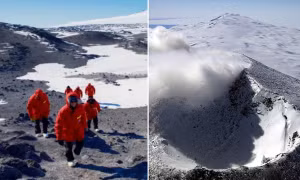 Núi lửa ở cực Nam thế giới phun ra bụi vàng, lượng vàng mỗi ngày giá trị bao nhiêu?