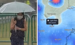 Nhiệt độ miền Bắc vẫn trên đà giảm, mưa ở Hà Nội kéo dài đến hôm nào?