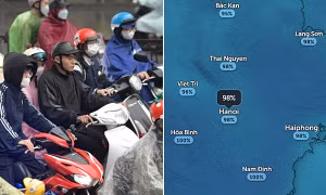 Ngày nào nồm ẩm cao điểm ở miền Bắc và Hà Nội có khả năng mưa nhiều nhất?