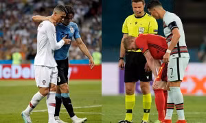 Là người đầu tiên có mặt khi cầu thủ đội bạn bị đau, Cristiano Ronaldo là một huyền thoại