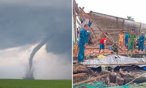 Lốc xoáy làm tốc mái, sập nhà ở Kiên Giang: Dấu hiệu nhận biết sắp có lốc xoáy?