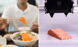 Cá hồi làm bằng công nghệ in 3D vừa được bán ở các siêu thị, ngon như "hàng real"