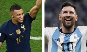 Bất ngờ với bảng so sánh khi Lionel Messi bằng tuổi Kylian Mbappe, một người vượt trội hẳn