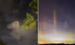 "Cột sáng bí ẩn" trên bầu trời Hà Nội từng xuất hiện ở nhiều nơi, là hiện tượng gì?