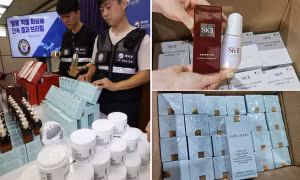 Bắt nhóm phân phối mỹ phẩm giả ra nước ngoài ở Hàn Quốc: Toàn sản phẩm nổi tiếng