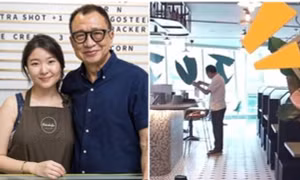 Tình yêu của cha: "Trùm vai phụ TVB" Hứa Thiệu Hùng phục vụ bàn ở quán cà phê của con gái