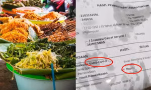Một người Indonesia ăn hết bánh mới thấy giấy gói là… kết quả xét nghiệm COVID-19