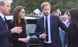 Hoàng tử William phải kéo Công nương Kate lại gần Harry - Meghan, nhiều người thấy bất ngờ