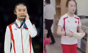 VĐV dễ thương nhất Olympic Paris khi về nước vẫn chăm chỉ làm ở quán mỳ