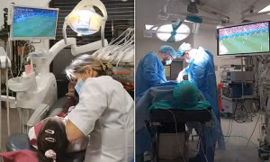 Bệnh nhân đòi đặt TV trong phòng phẫu thuật để xem World Cup trong khi được bác sĩ mổ