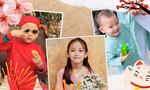 Nhóc tì nhà sao Việt xúng xính áo dài Tết: Con trai Trà My Idol và Hồ Ngọc Hà quá bảnh!