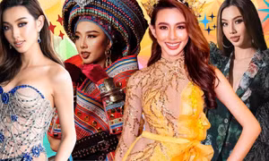 Hoa hậu Thùy Tiên trong trang phục của các NTK Thái Lan: Xinh đẹp, quyến rũ và thanh lịch