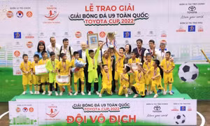 Toyota Việt Nam góp phần làm nên thành công của giải bóng đá U9 toàn quốc 