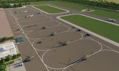 Công suất dự kiến của sân bay Gia Bình, tỉnh Bắc Ninh thời kỳ 2021-2030 là khoảng 30 triệu hành khách/năm. Ảnh: AI. 