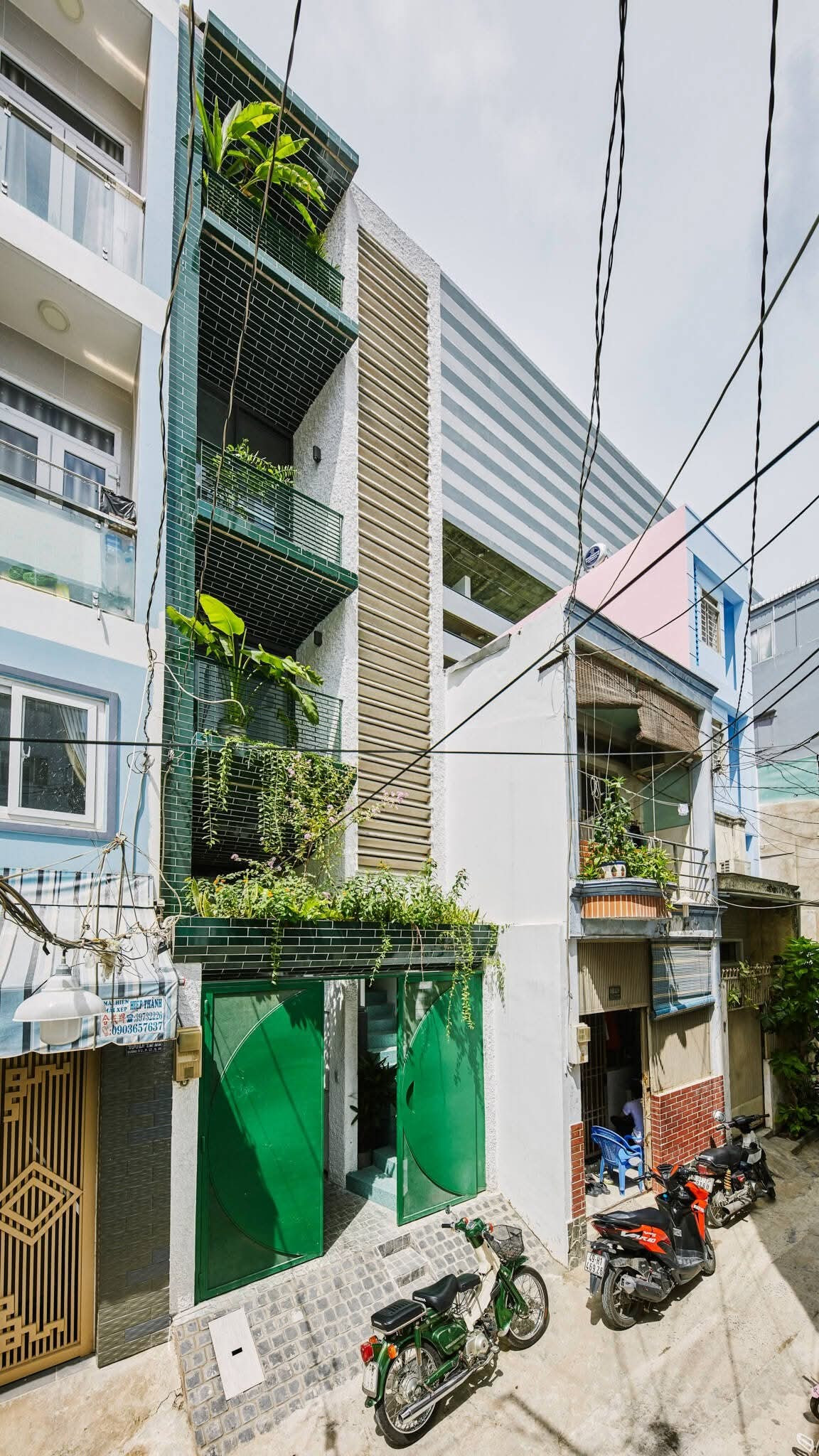 Thiết kế nhà lô hẹp chỉ 35m2 nhưng bên trong vẫn thoáng sáng