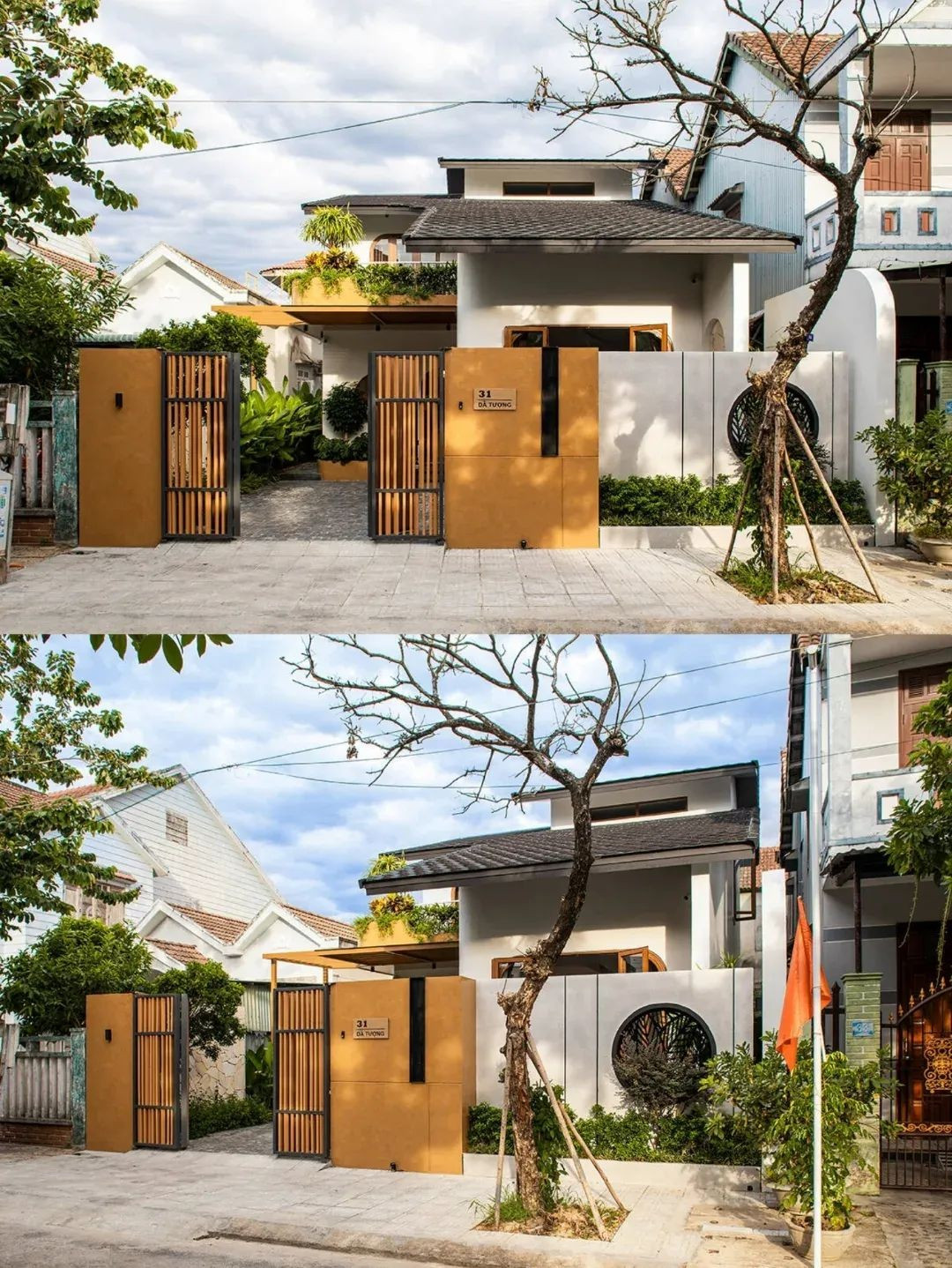 Nhà trên diện tích 220m2 với sân vườn, vườn rau ngay trong sân