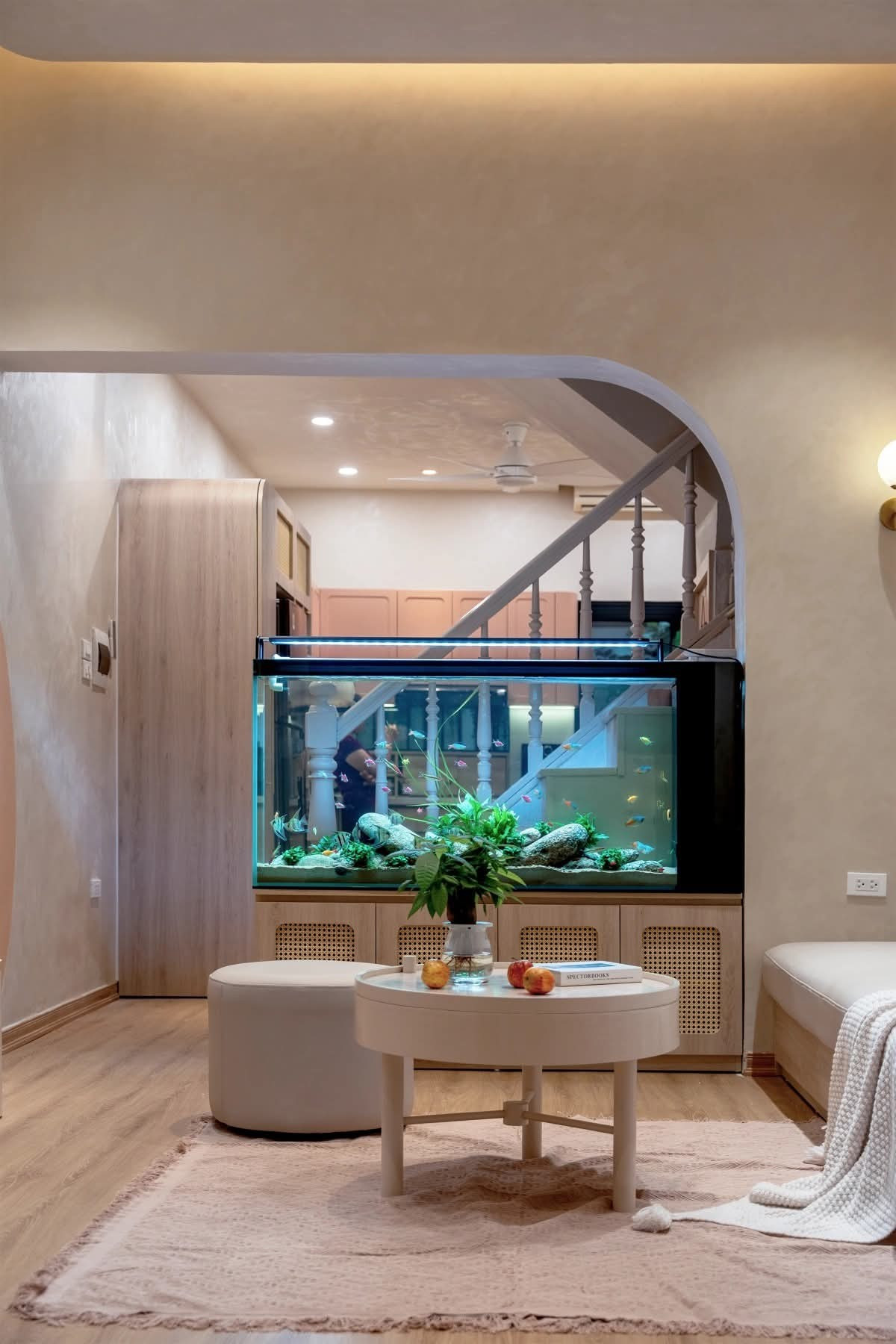 Không gian chung ngôi nhà 30m2 cho gia đình đa thế hệ
